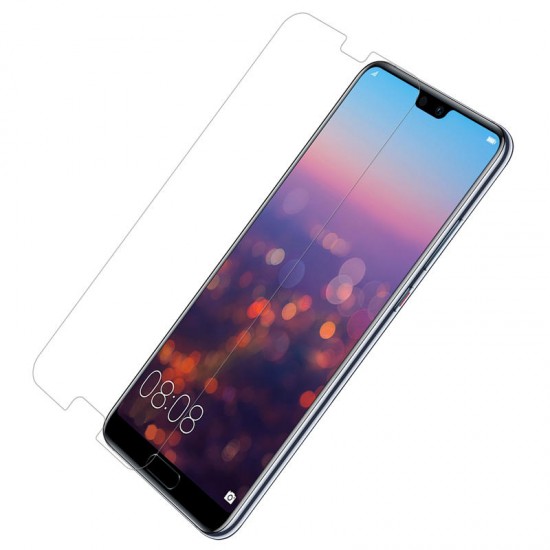 HD Clear Anti-fingerprint Screen Protector with Lens Protective Film for Huawei P20 Pro