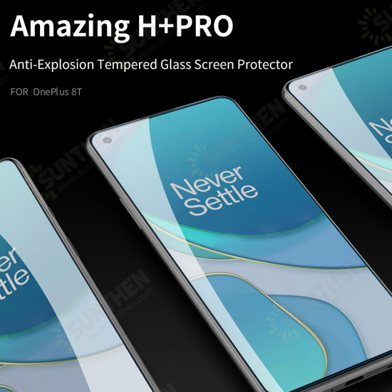 For OnePlus 8T Front Film Amazing H+PRO 9H Anti-Explosion Anti-Scratch Full Coverage Tempered Glass Screen Protector