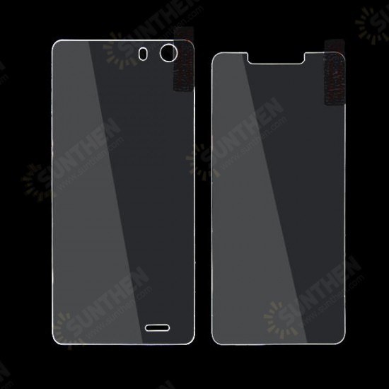 Original Front and Back Tempered Glass Screen Protector For Elephone S2