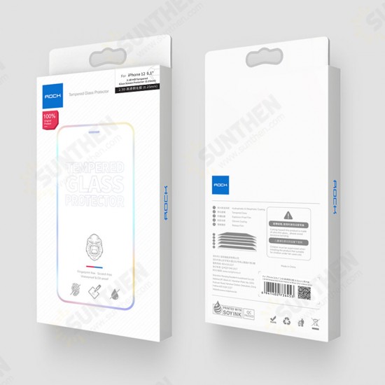 for iPhone 12 Pro Max / 12 / 12 Mini / 12 Pro Screen Protector 2PCS HD Clear 9H Anti-Explosion Anti-Scratch Tempered Glass Front Film