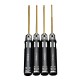 4pcs 1.5/2.0/2.5/3.0mm Hex Screwdriver Bit HSS Titanium Coated Repair Tool Set