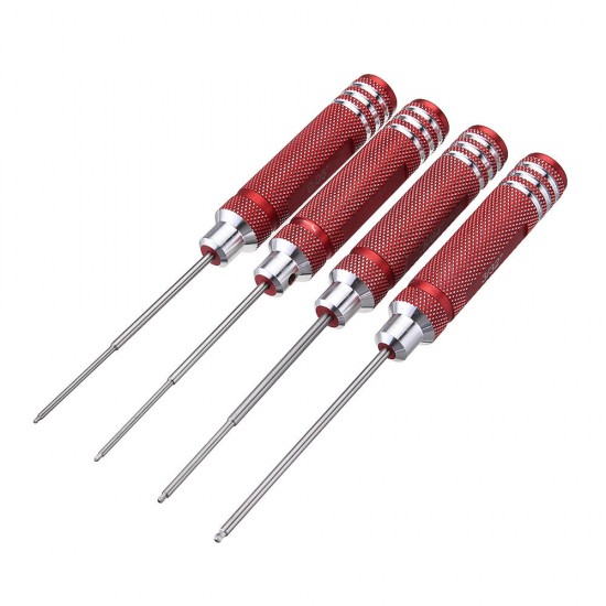 4pcs HSS Ball Screwdrivers Tool Kit 0.05 1/16 3/32 5/64 Inch Screwdriver Repair Tool