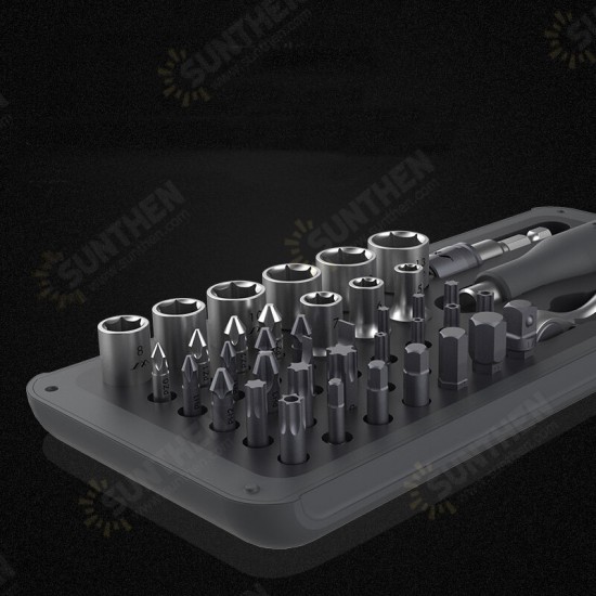 41 IN 1 Screwdriver S2 Magnetic Bits Ratchet Wrench Screwdrivers Kit DIY Household Repair Tool