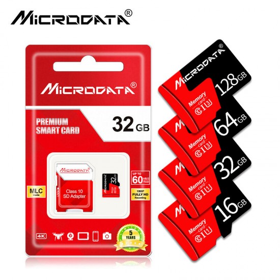 Class 10 High Speed Max 80Mb/s TF Memory Card 8GB 16GB 32GB 64GB 128GB With Card Adapter For Mobile Phone Tablet GPS Camera