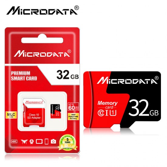 Class 10 High Speed Max 80Mb/s TF Memory Card 8GB 16GB 32GB 64GB 128GB With Card Adapter For Mobile Phone Tablet GPS Camera