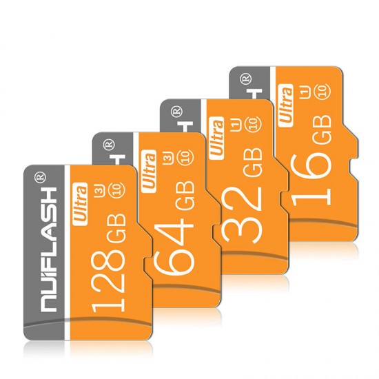 TF Card U3 U1 C10 Memory Card 128G Smart Data Card for Mobile Phone Camera with SD Card Adapter