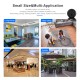 1080P Battery WiFi IP Camera Outdoor Wireless Rechargeable Security Alarm Video Cam HD Night Vision Monitoring Camera for Security home