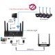4CH 2.0MP 1080P Wireless Black Surveillance Camera System Kits outdoor/Indoor Weatherproof P2P CCTV Monitoring Kit