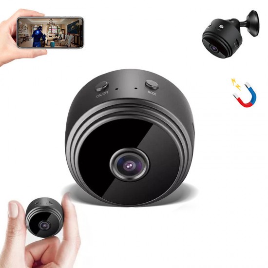 A9 1080P HD Mini WIFI AP USB IP Camera Wide Angle Hotspot Connection Wireless DVR Night Vision Camcorder Camera Baby Monitor for Home Safety