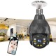 HD 1080P WIFI IP E27 Camera Surveillance 8 LED Diamond Bulb Ball Camera Smart Dual light Night Vision with E27 Base