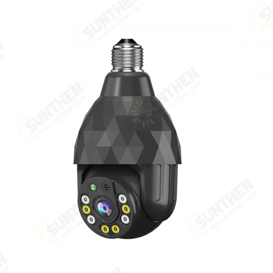 HD 1080P WIFI IP E27 Camera Surveillance 8 LED Diamond Bulb Ball Camera Smart Dual light Night Vision with E27 Base