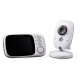 VB603 Wireless Video Baby Monitor 3.2 inch Baby Nanny Security Camera Night Vision Temperature Sleeping Monitor - EU Plug