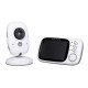 VB603 Wireless Video Baby Monitor 3.2 inch Baby Nanny Security Camera Night Vision Temperature Sleeping Monitor - EU Plug