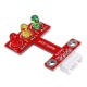 Brick LED Emitting Traffic Light Module(pad hole) Anti-reverse Plug White Terminal