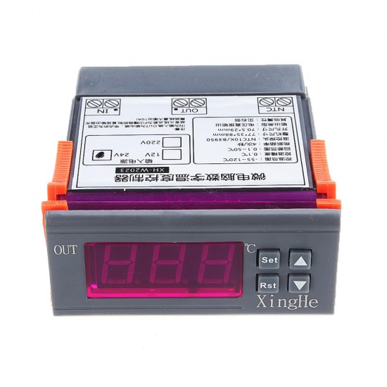 XH-W2023 PID Temperature Controller Solid State Output 0.1 Precision Temperature Control Switch Automatic Thermostat Controller