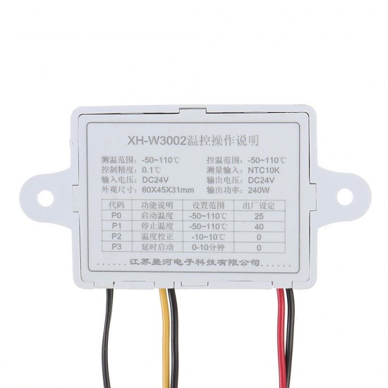 XH-W3002 Micro Digital Thermostat High Precision Temperature Control Switch Heating and Cooling Accuracy 0.1