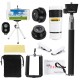 All in 1 Phone Camera Lens 8X Telescope Selfie Stick Tripod bluetooth Remote Kit