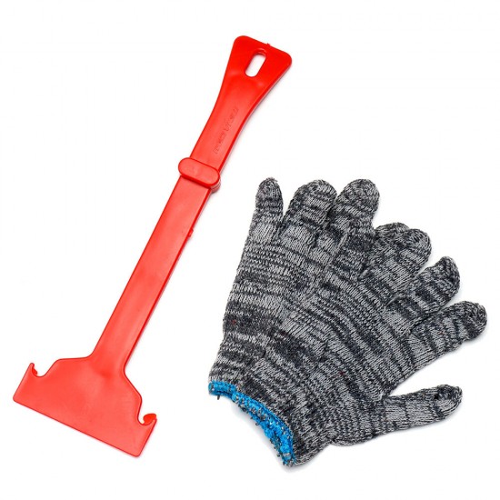 Car Anti-Skid Snow Shovel +Glove +Bag Tool Set Wear-Resistant Anti-Skid Outdoor Repair Tools