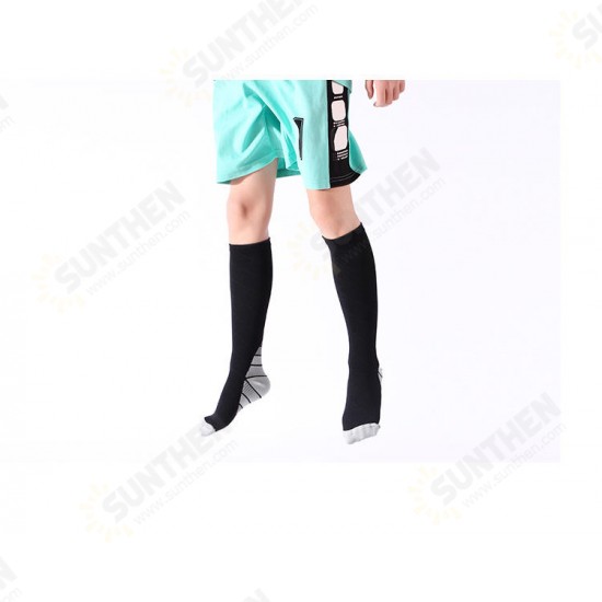 Uniex Elasticity Compression Socks Breathable Travel Activities Fit for Nurses Shin Splints Flight