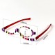 Colorful Magnifying Makeup Glasses Eye Spectacles Reading Glasses Flip Down Lens Folding for Women Cosmetic Make Up