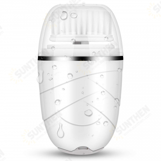 Facial Cleansing Brush Mini Electric Facial Brush Exfoliating Blackhead Removal Waterproof 3 in 1 Face Brush Skin Care