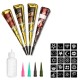 Indian Henna Tattoo Paste Stickers Temporary Tattoo Kit Body Paint Mehandi Ink