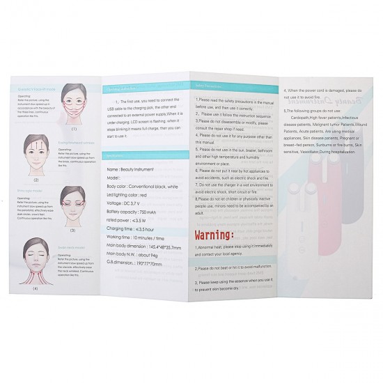 RF Radio Frequency Machine Face Wrinkle Remove Shrink Pores Facial Beauty Machine for Men Women