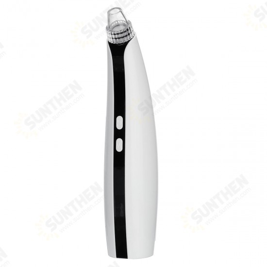 Vacuum Pore Cleaner Wireless Electric Blackhead Remover USB Rechargeable Face Nose Cleaning Machine W/ 5 Suction