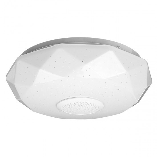 220V LED RGB Ceiling Light 3000-6500K Dimmable Acrylic Music Lamp bluetooth Remote Control