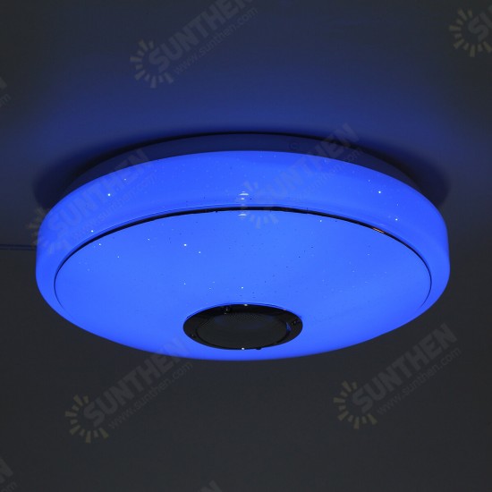 33CM 36W bluetooth Music LED Ceiling Light RGB Star Stereo Speaker Lamp With Remote Control AC170-265V/85-265V