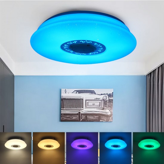 36/40cm 120W Music Ceiling Light with Bluetooth Speaker Smart APP and Remote Control