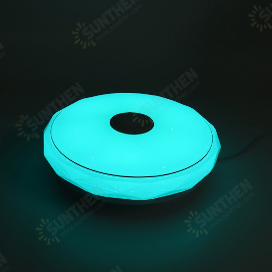 36W/60W 40CM Modern LED Music Ceiling Light RGB Bluetooth Speaker Down Lamp APP+Remote Control