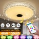 48W Smart bluetooth LED Ceiling Light Modern Music APP Control Bedroom Indoor Lamp AC110-240V/185-240V