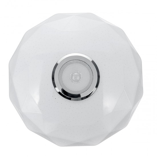 AC180-265V Modern RGBW LED Ceiling Light bluetooth App Music Speaker Lamp + Remote Control