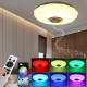 AC180-265V Modern RGBW LED Ceiling Light bluetooth App Music Speaker Lamp + Remote Control