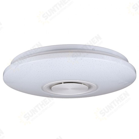 Modern 60W RGB LED Ceiling Light bluetooth Music Speaker Lamp Remote APP Control