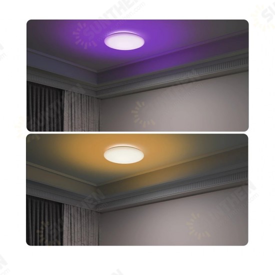 YLXD013-B Smart LED Ceiling Colorful Light 450C Adjustable Brightness Work With OK Google Alexa