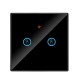1/2 Gang Smart WIFI Crystal Glass Panel Switch Light Touch Screen Wall Decoration