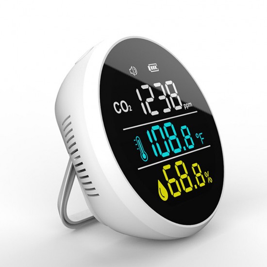 DM1305 CO2 Temperature Humidity Meter Air Quality Monitor Multifunctional For Home