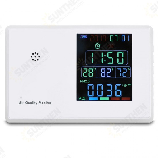 PM 2.5 Formaldehyde Digital HCHO TVOC Air Quality Analysis Tester Home Smog Meter PM2.5 PM1.0 PM10 Sensor Monitor