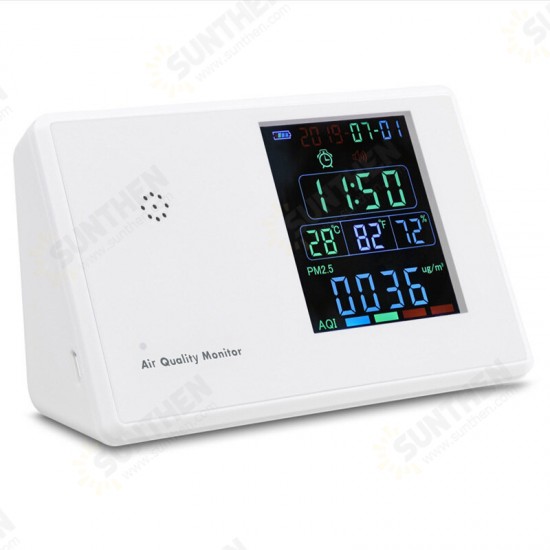 PM 2.5 Formaldehyde Digital HCHO TVOC Air Quality Analysis Tester Home Smog Meter PM2.5 PM1.0 PM10 Sensor Monitor