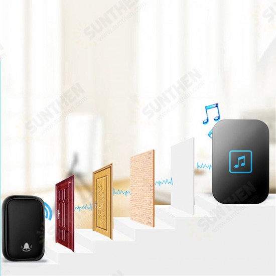 FA86 Self-powered Wireless Doorbell 150M Remote No Battery Required 3 Button 1 2 3 Receiver Home Call Ring Bell