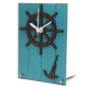 European Mediterranean Style Desktop Clock Wood For Gift Room Decor