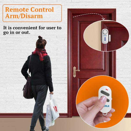 120DB Wireless Door Window Entry Security Burglar Sensor Alarm PIR Magnetic Smart Home Garage System Remote Control