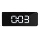 LED Mirror Alarm Clock Multifunctional Student Desktop Clock Makeup Mirror Clock USB Charging Music Alarm Clock