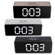 LED Mirror Alarm Clock Multifunctional Student Desktop Clock Makeup Mirror Clock USB Charging Music Alarm Clock