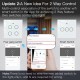 4 Gang WiFi Smart Glass Panel Switch Smart Life/Tuya App Multi-Control Voice Control Works with Alexa Google