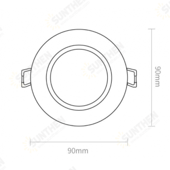 220-240V LED Wifi Smart Downlight Dimmable 4000K White Light Group Control Support Mi Smart Eco-System