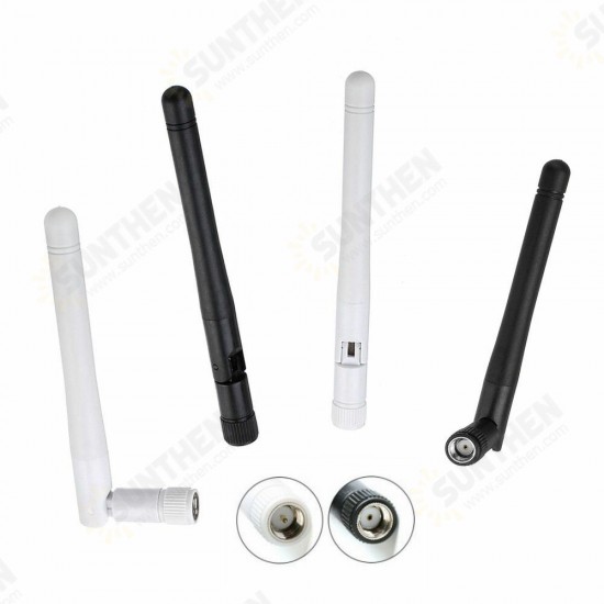 2.4GHz White/Black Inner Hole / Inner Needle Wireless WIFI Antenna SMA Antenna 2.4G Folding Glue Stick 3dBi for AP Router