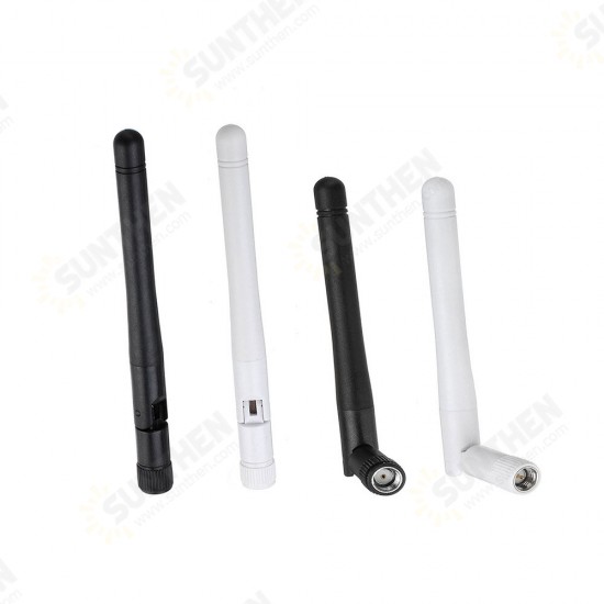 2.4GHz White/Black Inner Hole / Inner Needle Wireless WIFI Antenna SMA Antenna 2.4G Folding Glue Stick 3dBi for AP Router